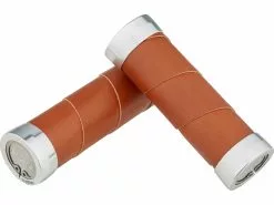 BROOKS Slender Leder Lenkergriffe Für Drehgriffschalter Beidseitig